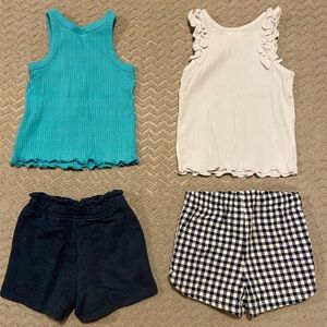Hand Picked Teal and White Kids Mix and Match Set